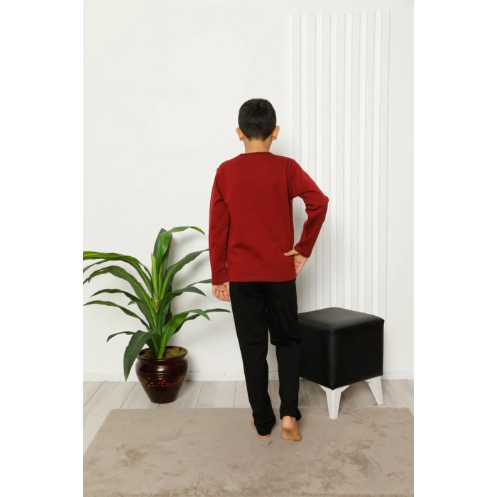 MİRAY- Çocuk Pamuk Uzun Kollu Pijama Takımı