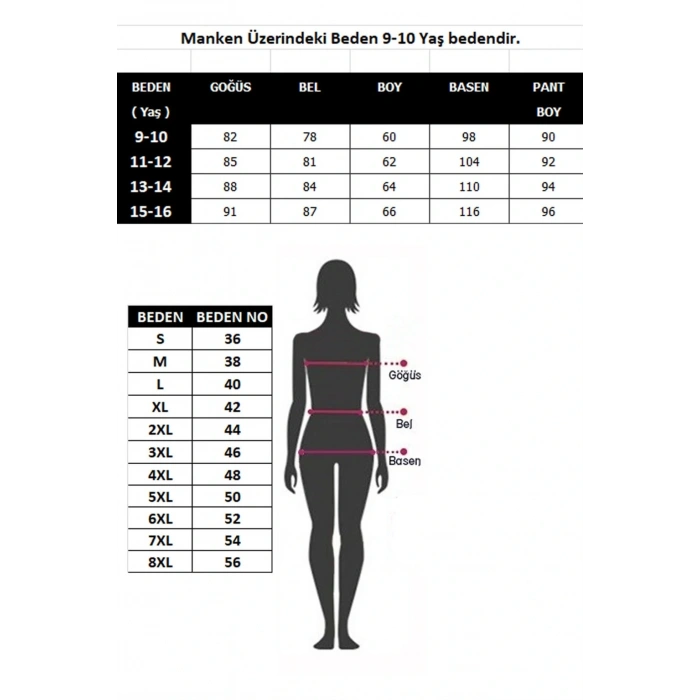 MİRAY- Çocuk Pamuk Uzun Kollu Pijama Takımı
