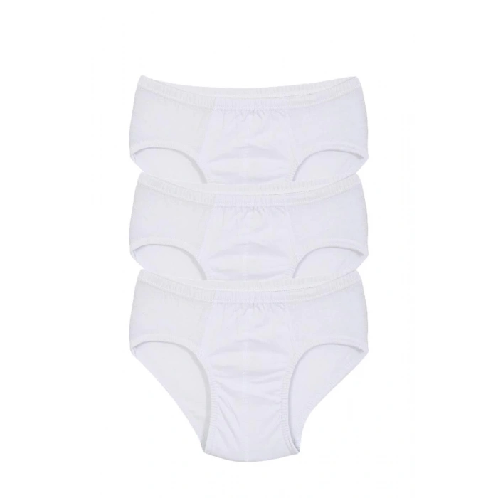 MİRAY- Erkek Çocuk 3lü Beyaz Külot