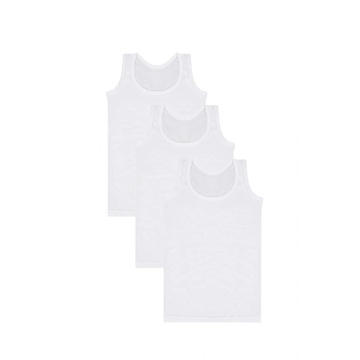 MİRAY- Erkek Çocuk 3lü Penye Atlet