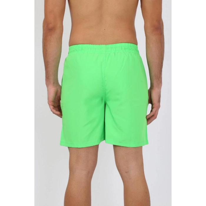 MİRAY- Erkek Fermuar Cepli Deniz Şortu Fıstık Yeşil