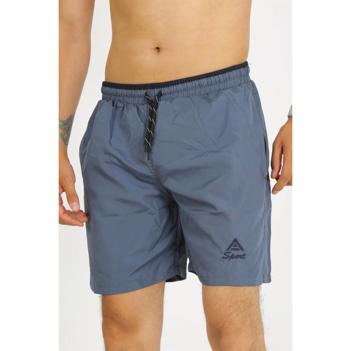 MİRAY- Erkek Gri Deniz Şortu