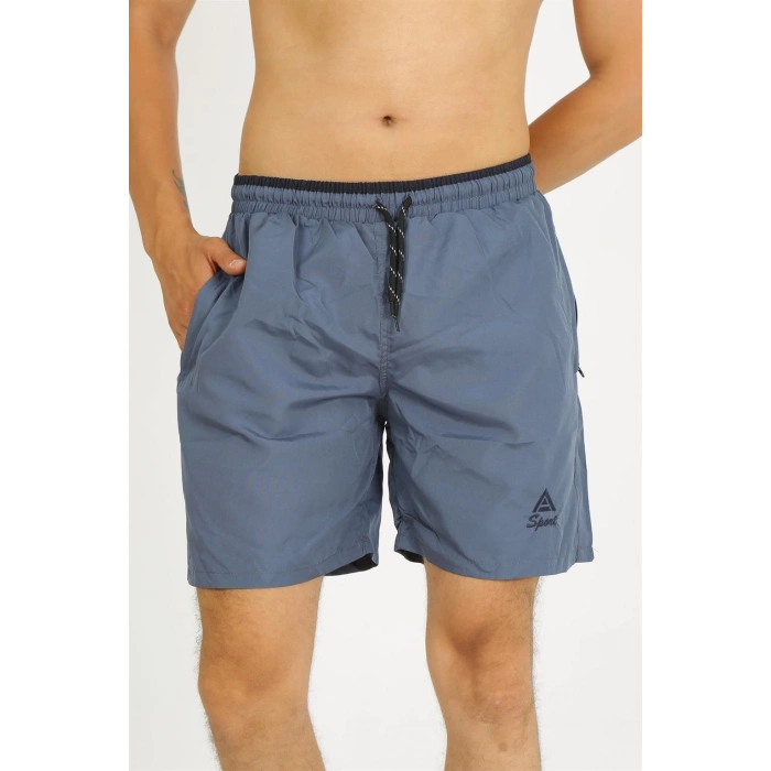 MİRAY- Erkek Gri Deniz Şortu