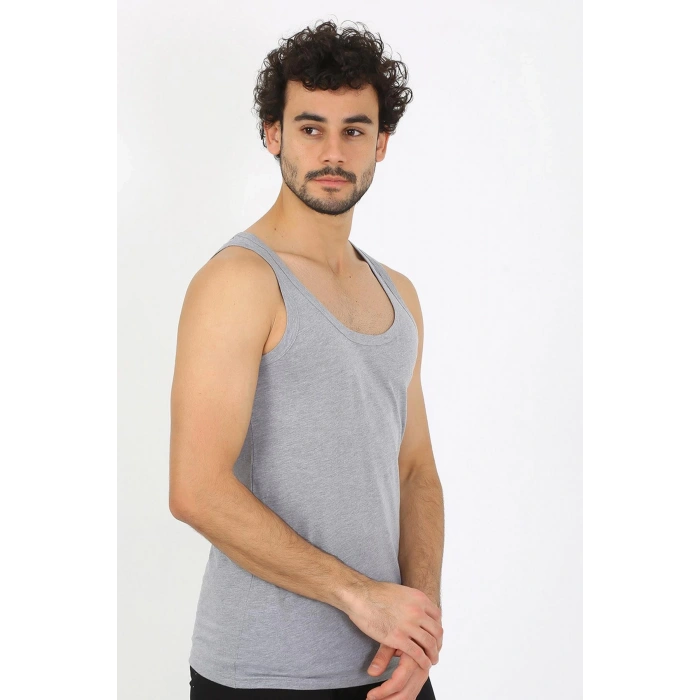 MİRAY- Erkek Gri Ribana Atlet