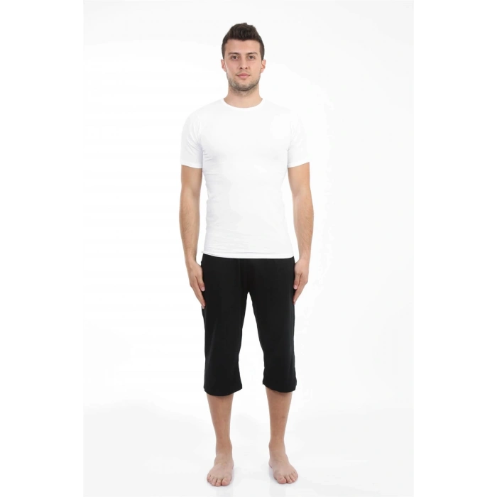 MİRAY- Erkek Pamuk Kapri Siyah