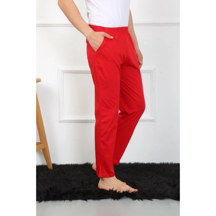 MİRAY- Erkek Pamuk Kırmızı Tek Alt Pijama