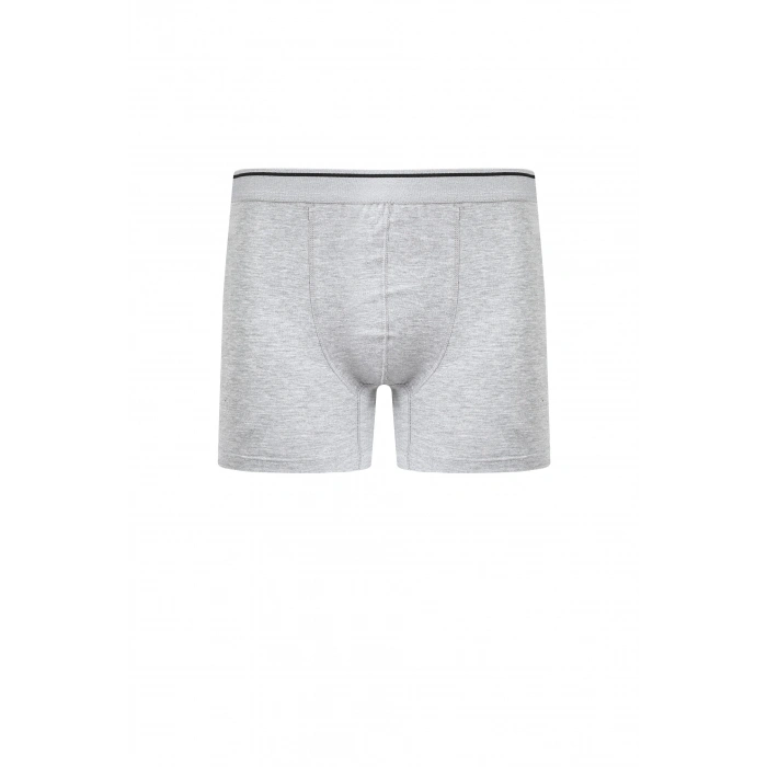 MİRAY- Erkek Pamuk Likralı Boxer Gri