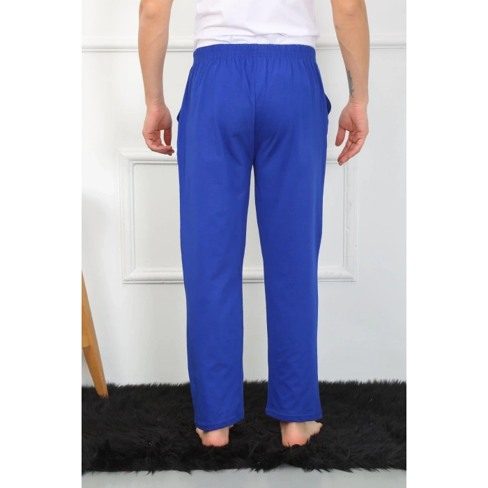 MİRAY- Erkek Pamuk Saks Tek Alt Pijama