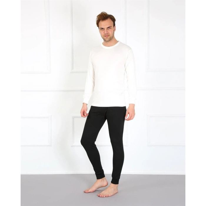 MİRAY- Erkek Pamuk Siyah Tek Alt İçlik