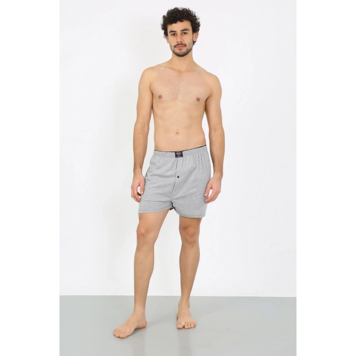 MİRAY- Erkek Penye Boxer Gri