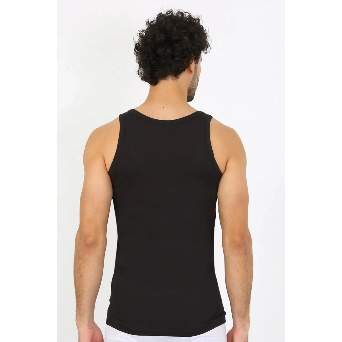 MİRAY- Erkek Penye Siyah Atlet