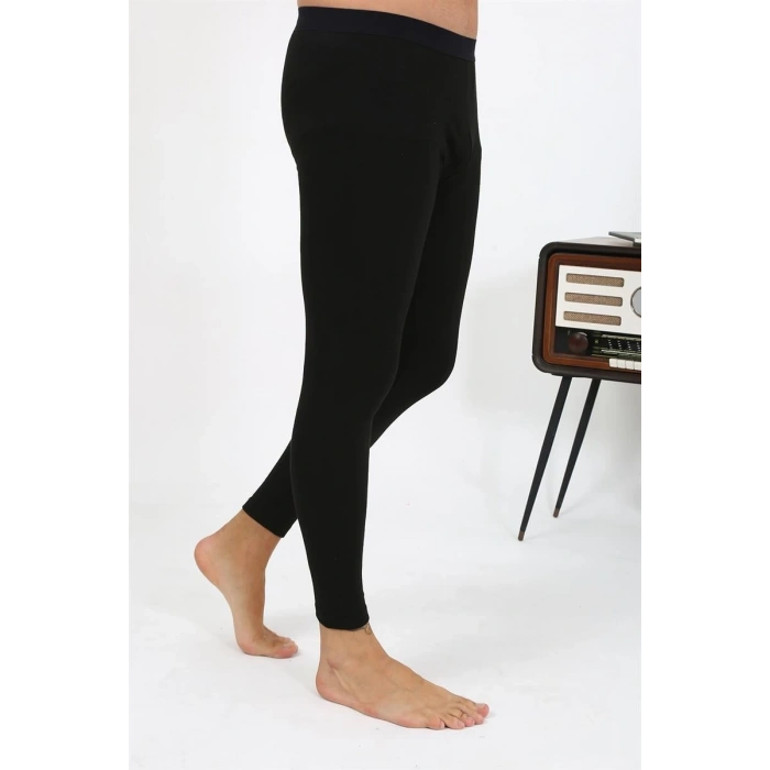 MİRAY- Erkek Termal Tayt Kışlık Tek Alt İçlik Siyah