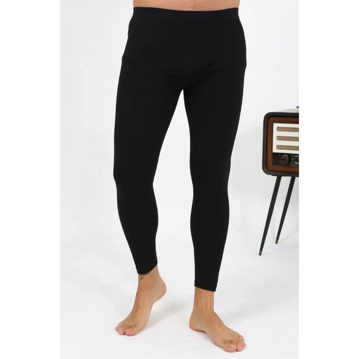 MİRAY- Erkek Termal Tayt Kışlık Tek Alt İçlik Siyah