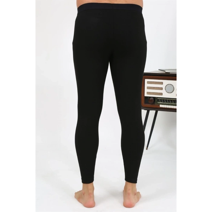 MİRAY- Erkek Termal Tayt Kışlık Tek Alt İçlik Siyah