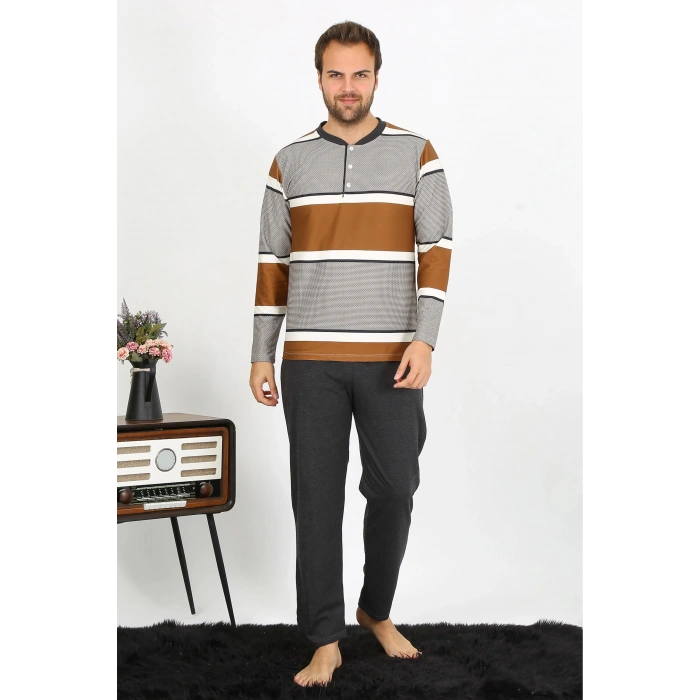 MİRAY- Erkek Uzun Kol Penye Pijama Takım