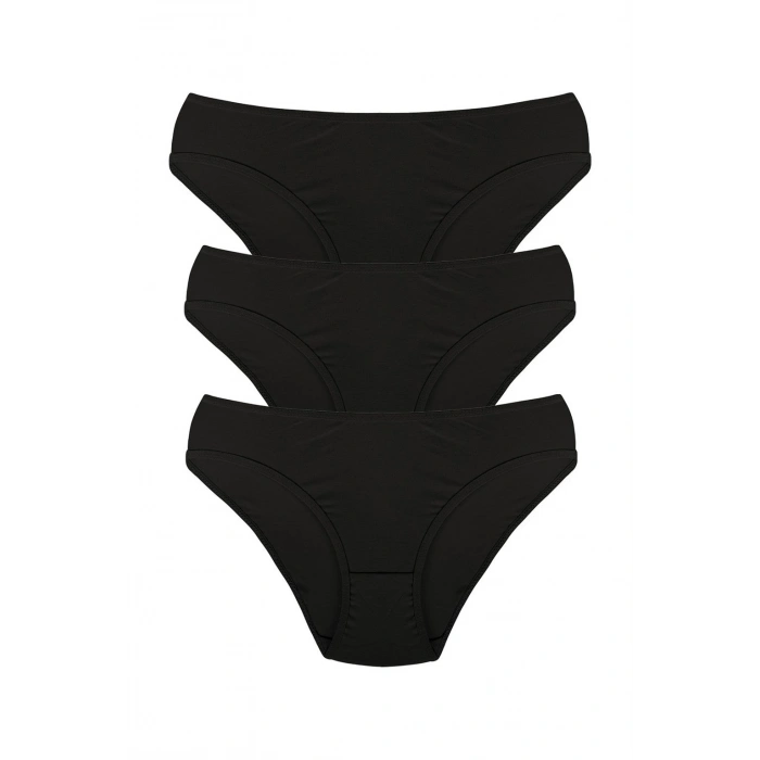 MİRAY- Kadın 3lü Külot Siyah