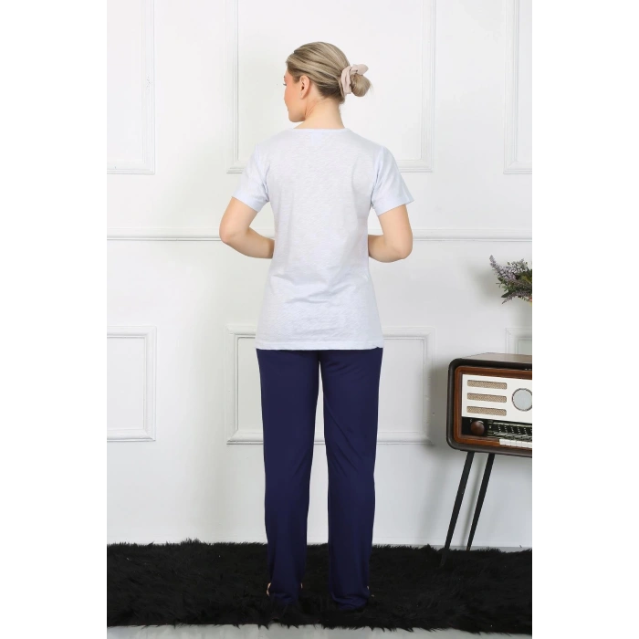 MİRAY- Kadın Kısa Kol Penye Pİjama Takımı