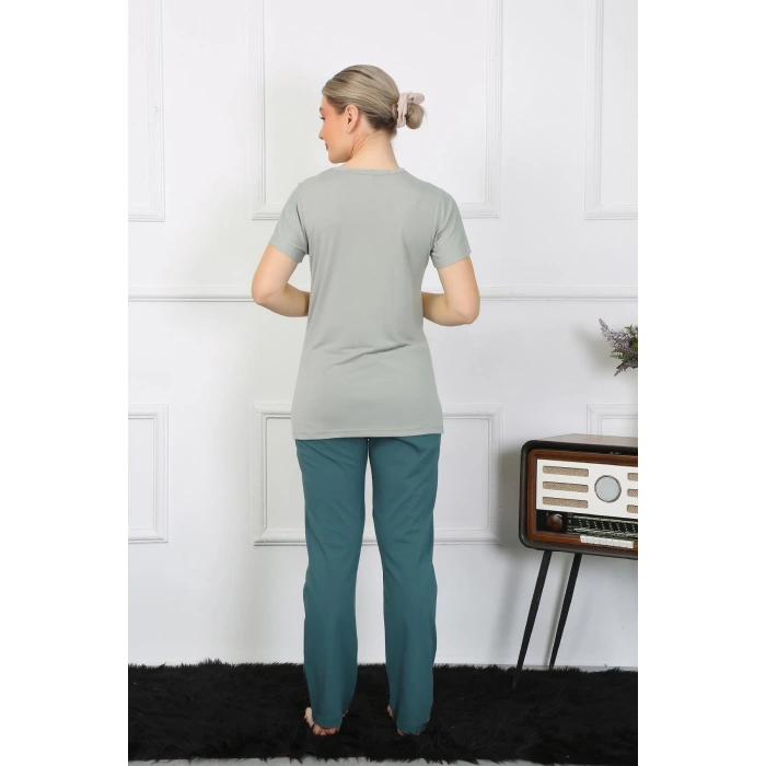 MİRAY- Kadın Kısa Kol Penye Pijama Takımı