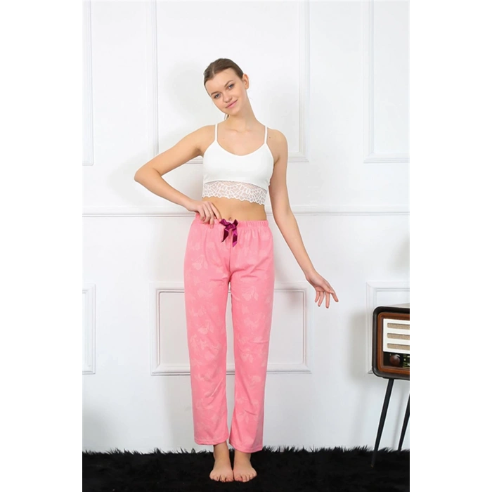 MİRAY- Kadın Pamuklu Alt Pijama Pembe