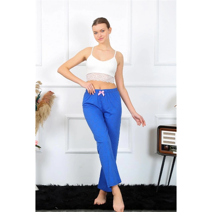 MİRAY- Kadın Pamuklu Alt Pijama Saks