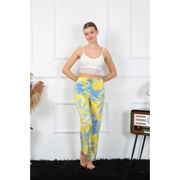 MİRAY- Kadın Pamuklu Alt Pijama Sarı