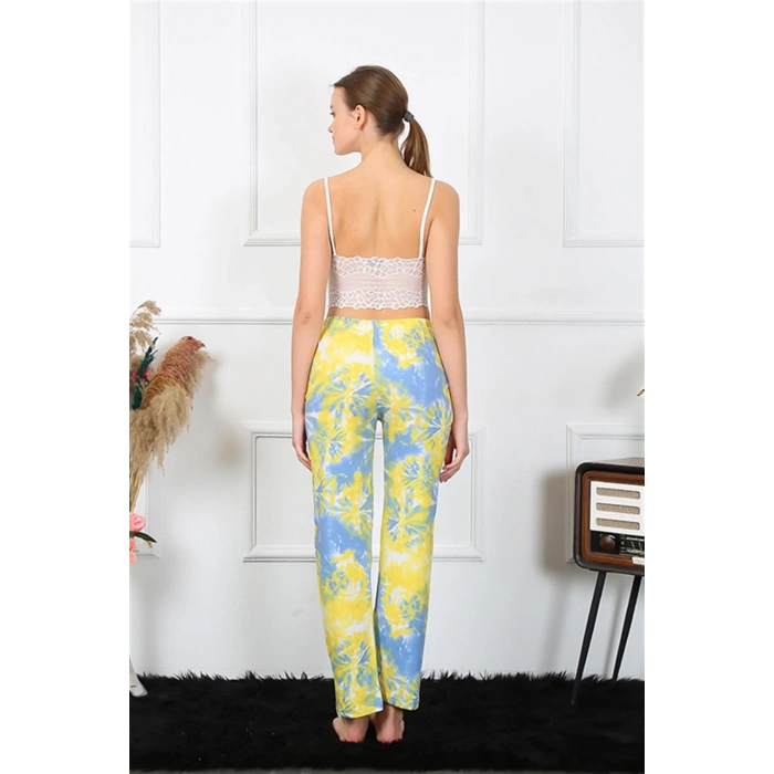 MİRAY- Kadın Pamuklu Alt Pijama Sarı