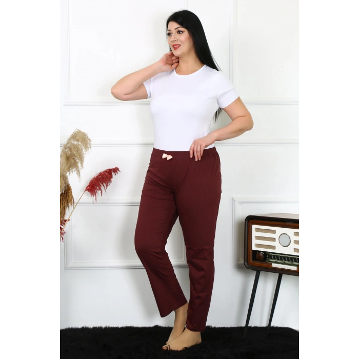 MİRAY- Kadın Pamuklu Büyük Beden Alt Pijama