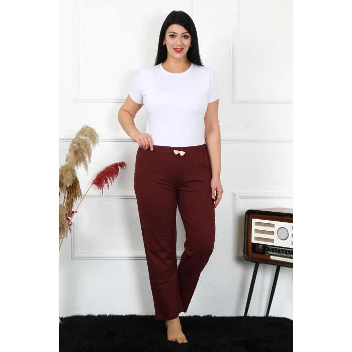 MİRAY- Kadın Pamuklu Büyük Beden Alt Pijama