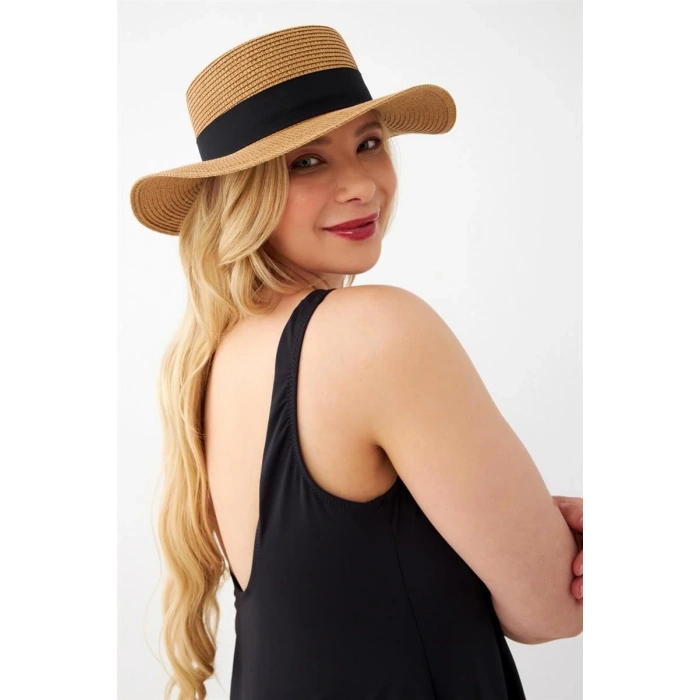 MİRAY- Kadın Siyah Büyük Beden Düz Elbise Mayo