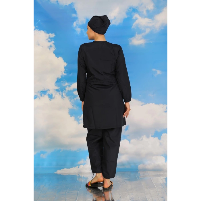 MİRAY- Kadın Tam Tesettür Mayo Lacivert