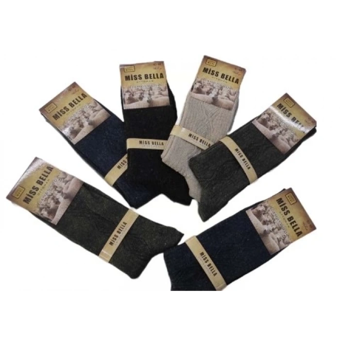 Miss Bella Lamswool Kışlık Erkek  Çorap 8 Adet