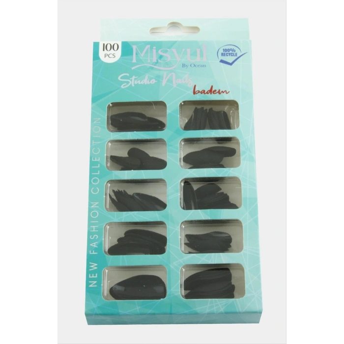Misyul Badem Mat Takma Tırnak 100 Adet
