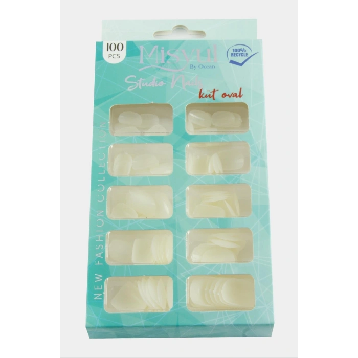 Misyul Küt Oval Takma Tırnak 100 Adet