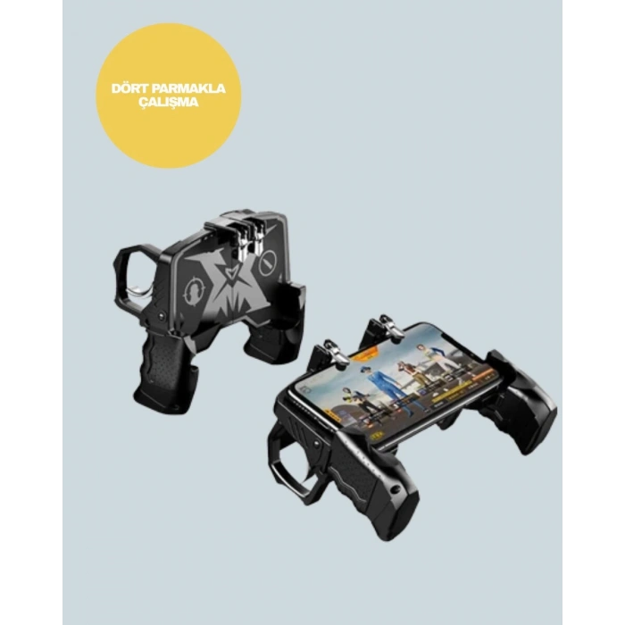 Mobil Fps Oyunlar İçin Dört Parmak Uyumlu Gamepad