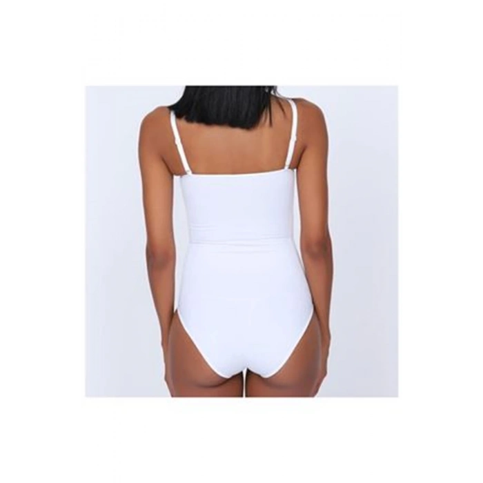 MARSİLYAN- Beyaz Kancalı Dikişsiz Korse - 755