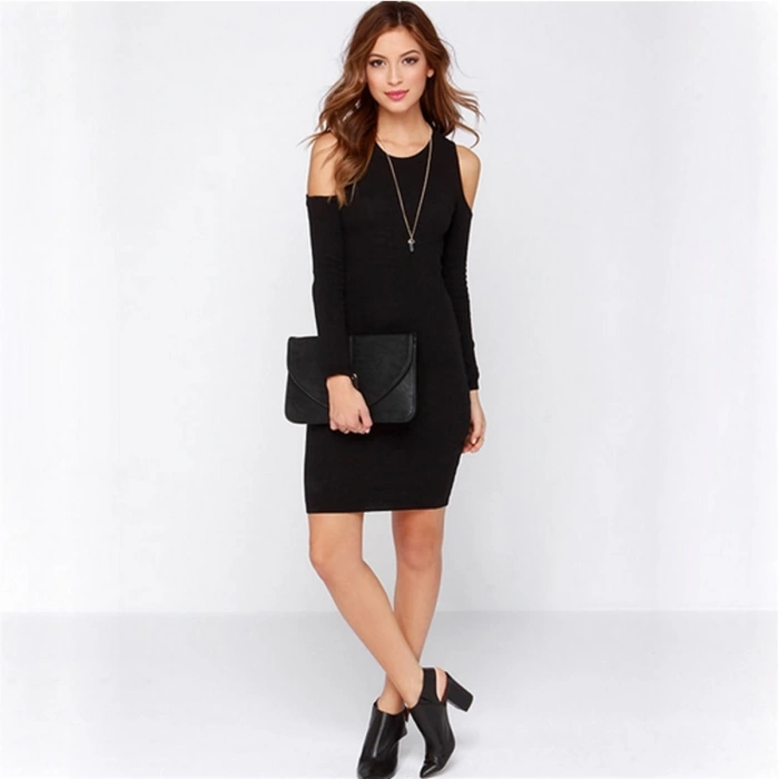 MARSİLYAN- DTP101184 Omuz Açık Tarz Elbise