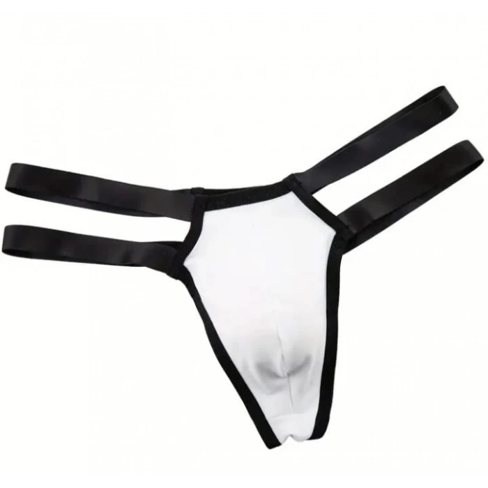 MARSİLYAN- Erkek Beyaz Lastikli Tanga İç Giyim