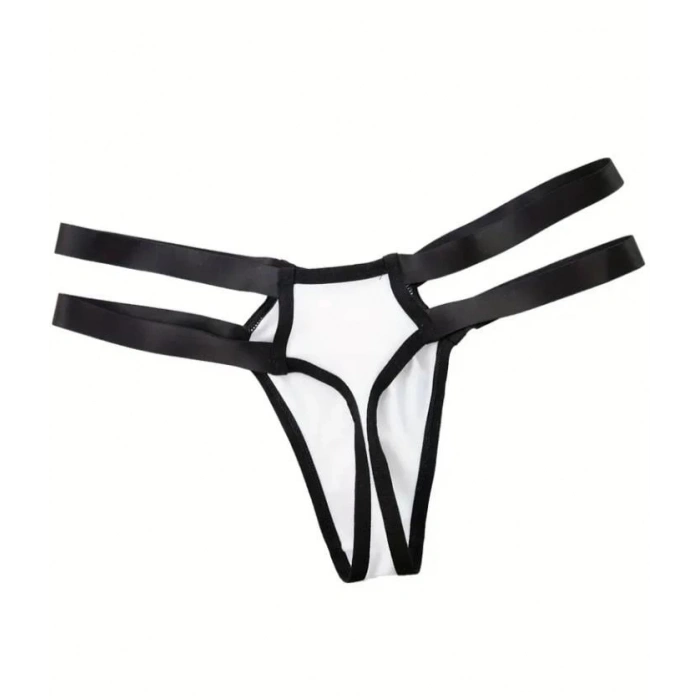 MARSİLYAN- Erkek Beyaz Lastikli Tanga İç Giyim