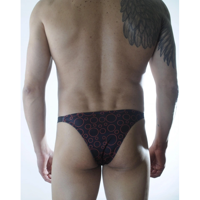 MODLİVE Erkek Daire Desenli Brazillian Slip