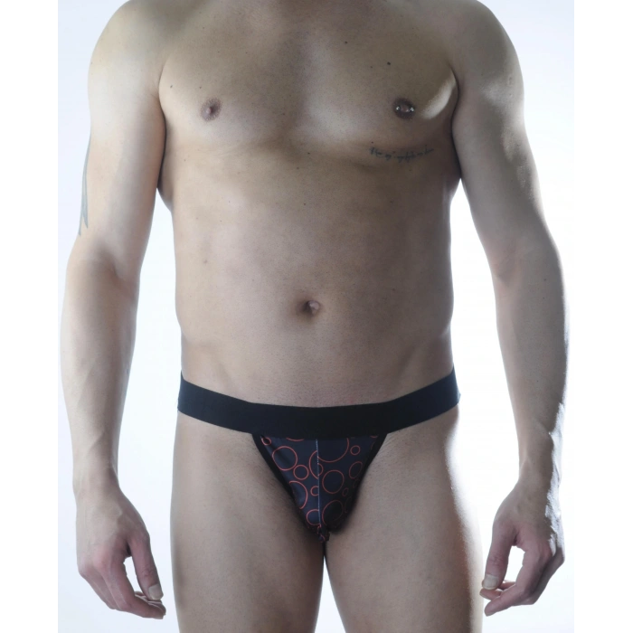 MODLİVE Erkek Daire Desenli Jockstrap İç Giyim