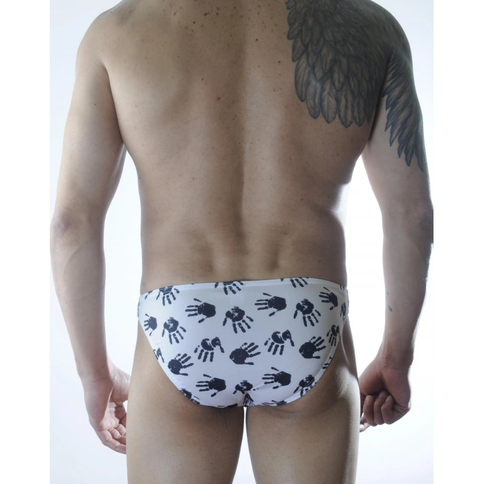 MODLİVE Erkek El Desenli Slip İç Çamaşırı