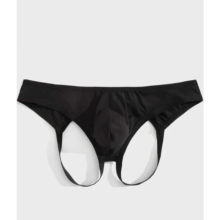 MODLİVE Erkek Fantazi Siyah Jockstrap İç Giyim
