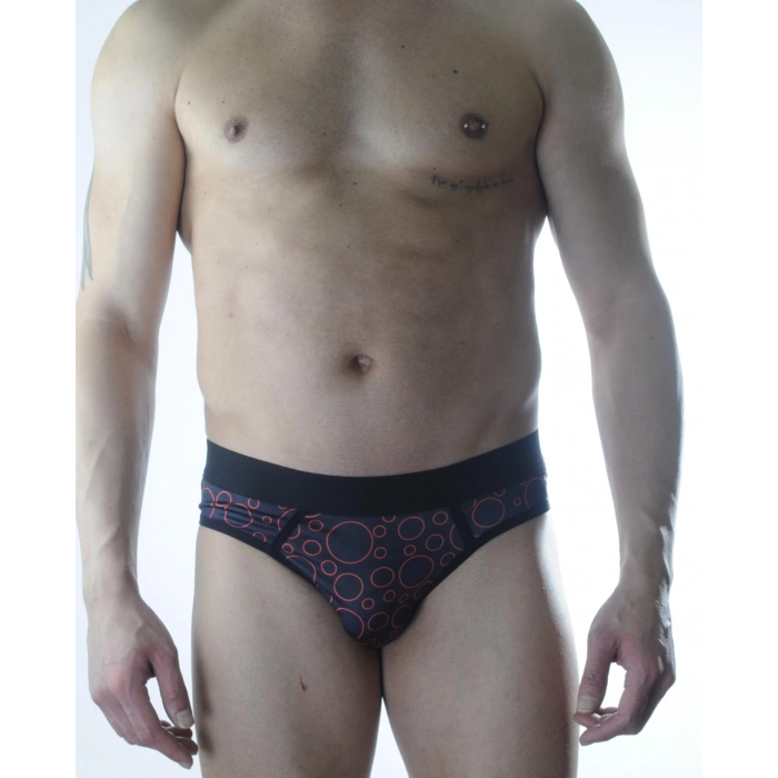 MODLİVE Erkek Fantezi Daire Desenli Jockstrap