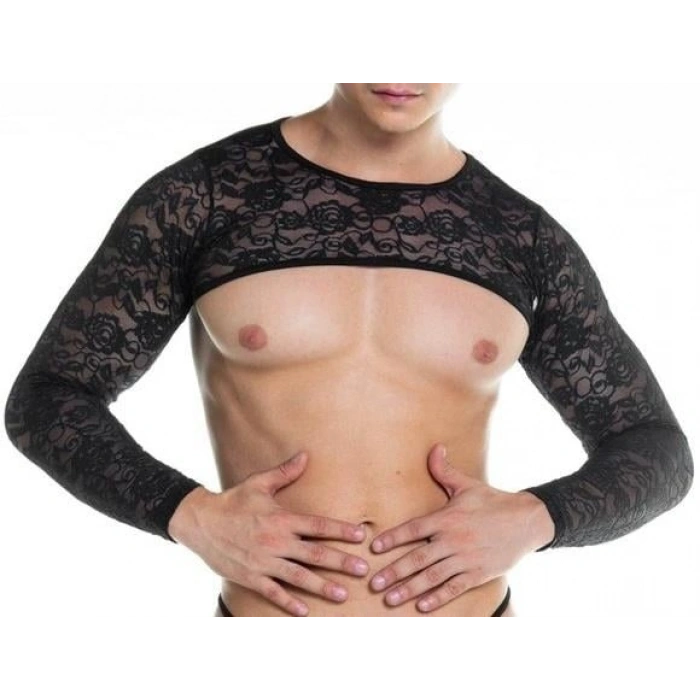 MODLİVE Erkek Fantezi Dantel Crop