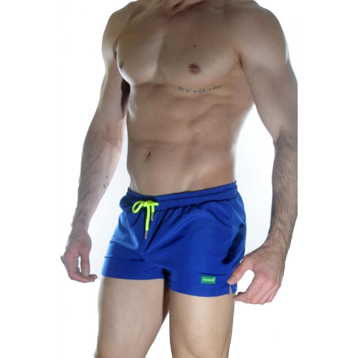 MODLİVE Erkek Mavi Mini Mayo Short