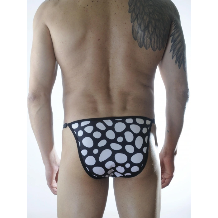 MODLİVE Erkek Metalli Desenli Slip Çamaşır