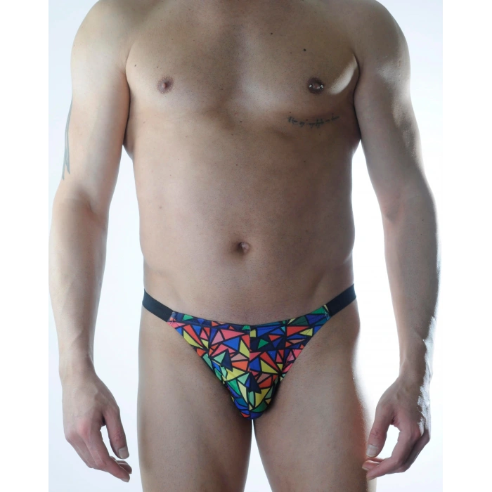 MODLİVE Erkek Renkli Desenli Brazillian Slip