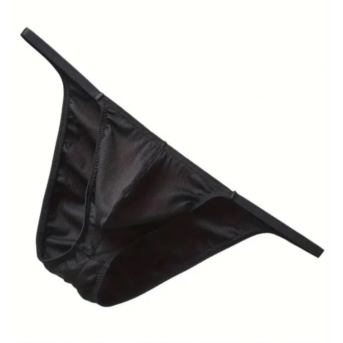 MARSİLYAN- Erkek Siyah Büzgülü Slip İç Giyim