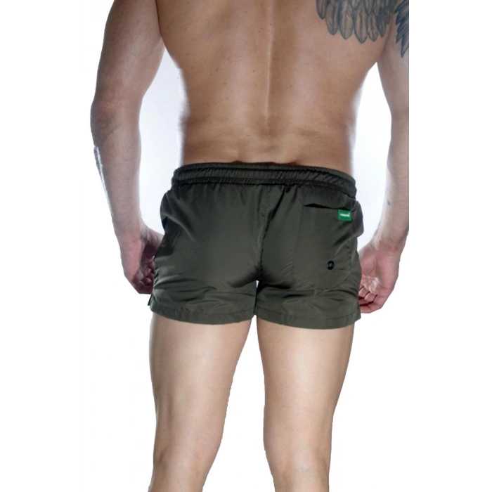 MODLİVE Erkek Yeşil Mini Mayo Short
