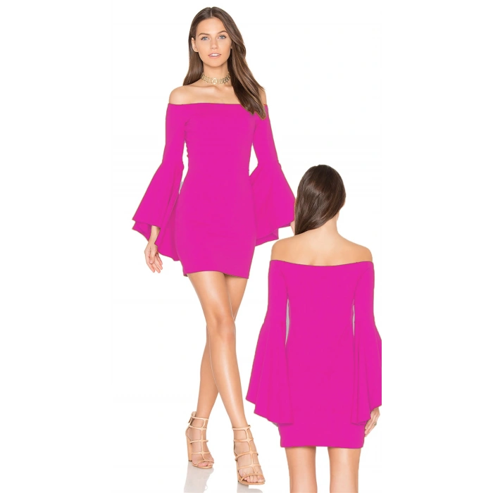 MARSİLYAN- İspanyol Kol Mini Elbise